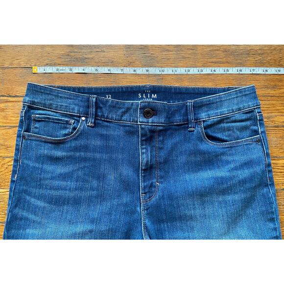 WHITE HOUSE | BLACK MARKET 'The Slim Ankle' Jeans sz 12 - Picture 9 of 13